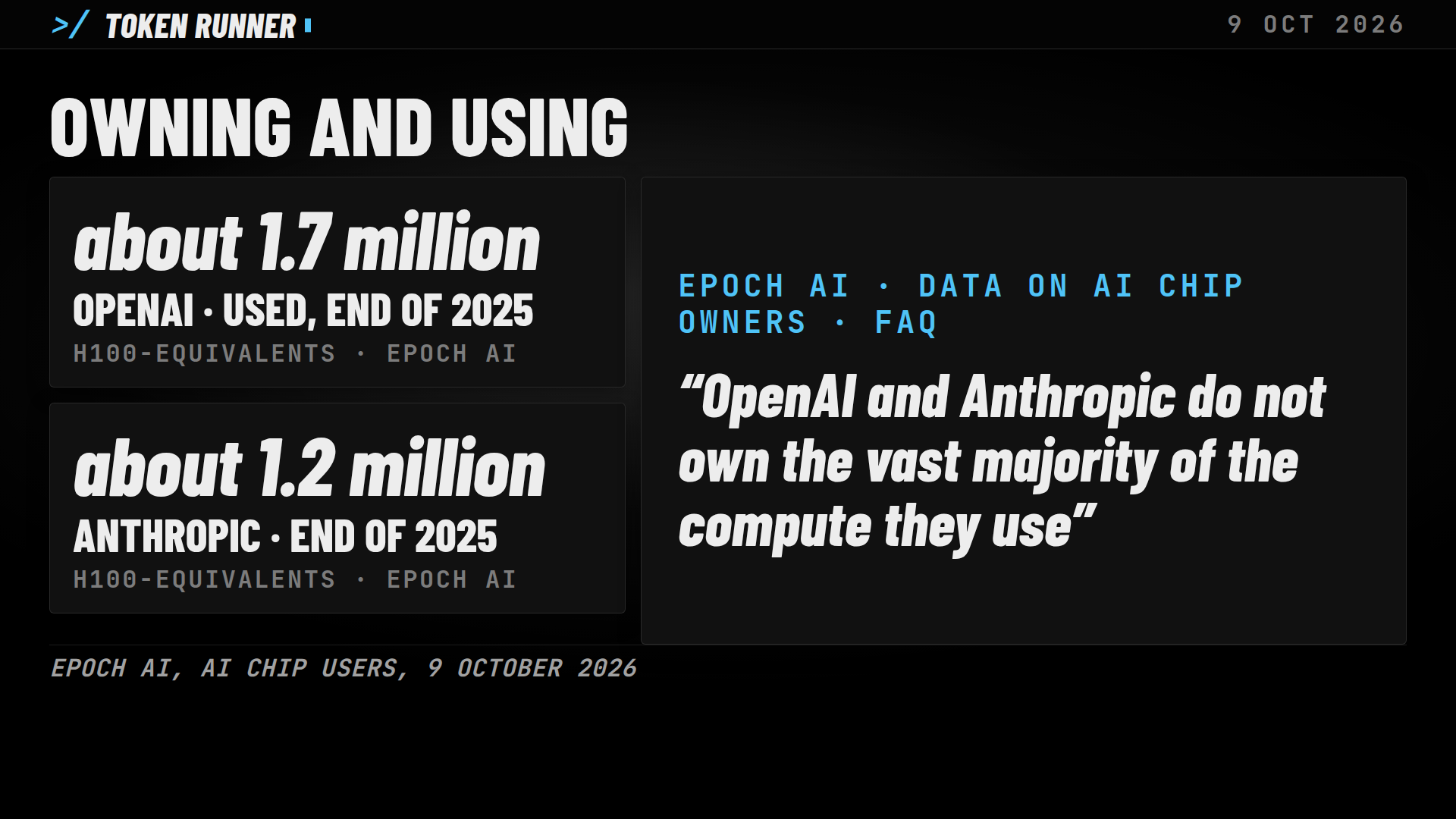 A frame of the film: what OpenAI and Anthropic used at the end of 2025