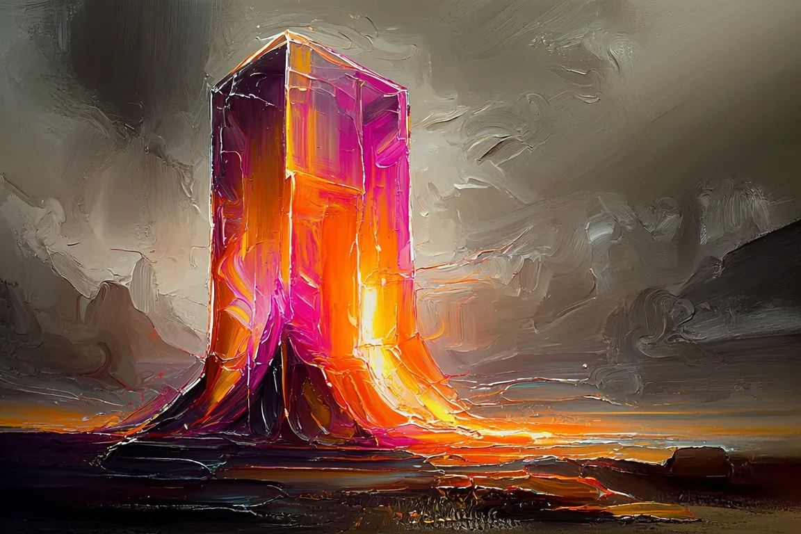 Industry: a painting from the house’s oil series